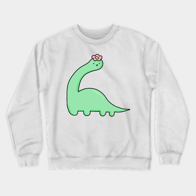 cute brachiosaurus dinosaur design Crewneck Sweatshirt by grafitytees